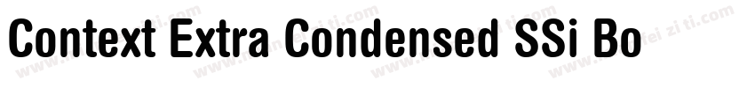 Context Extra Condensed SSi Bold Ex字体转换
